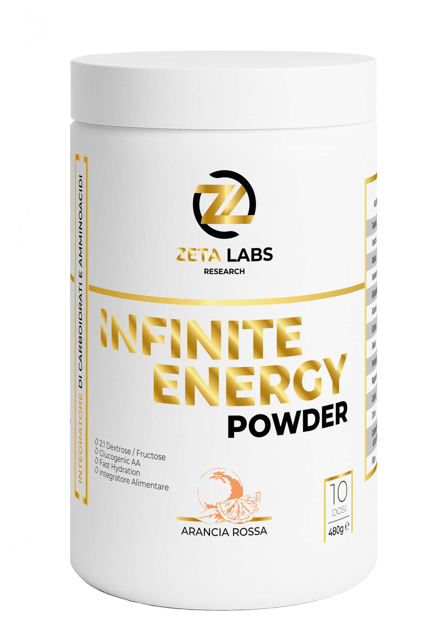 Infinite Energy 480g arancia rossa